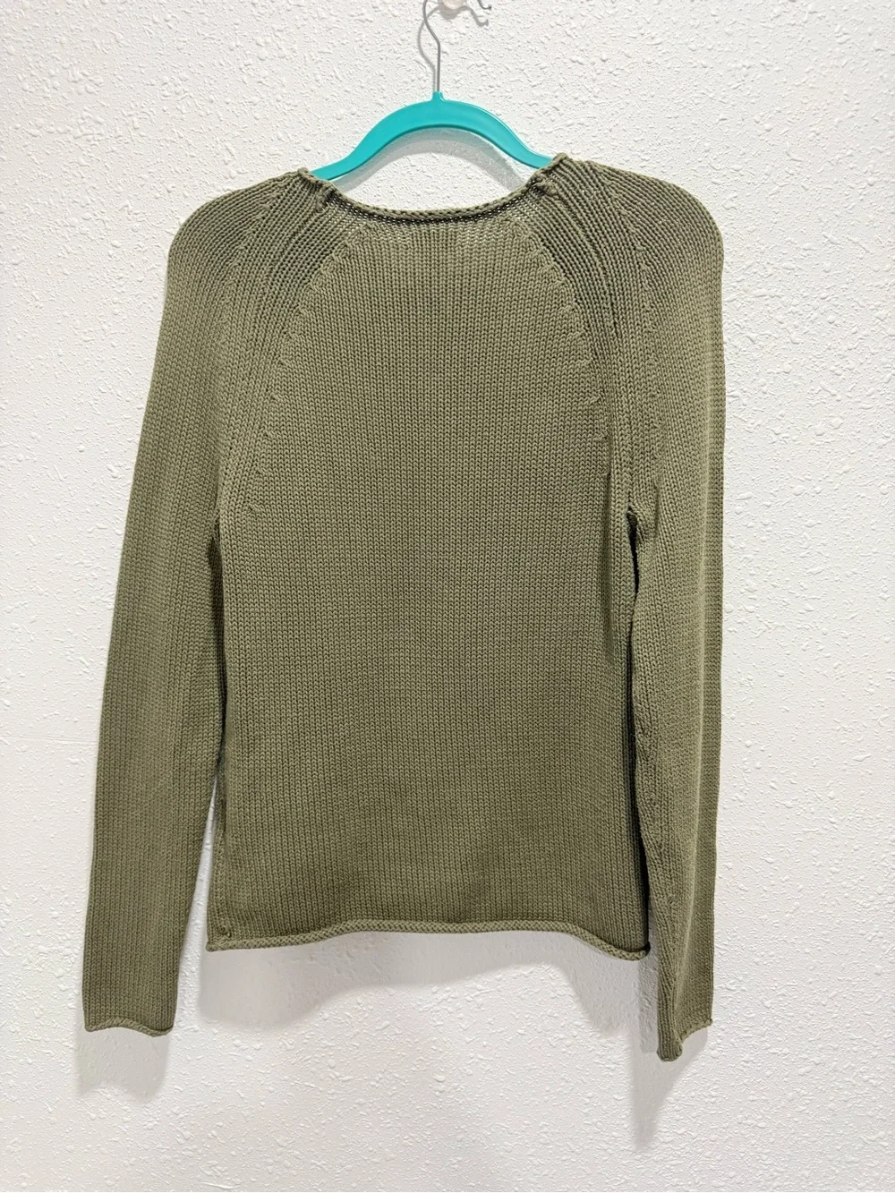 J. Crew 100% cotton Olive Green Crewneck Sweater M
